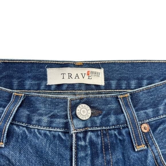 Trave Jeans Size 29 Vivienne Straight Borrowed Time Wash 100% Cotton Made in USA - Picture 3 of 10
